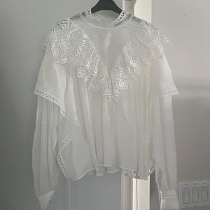 IRO white blouse never worn